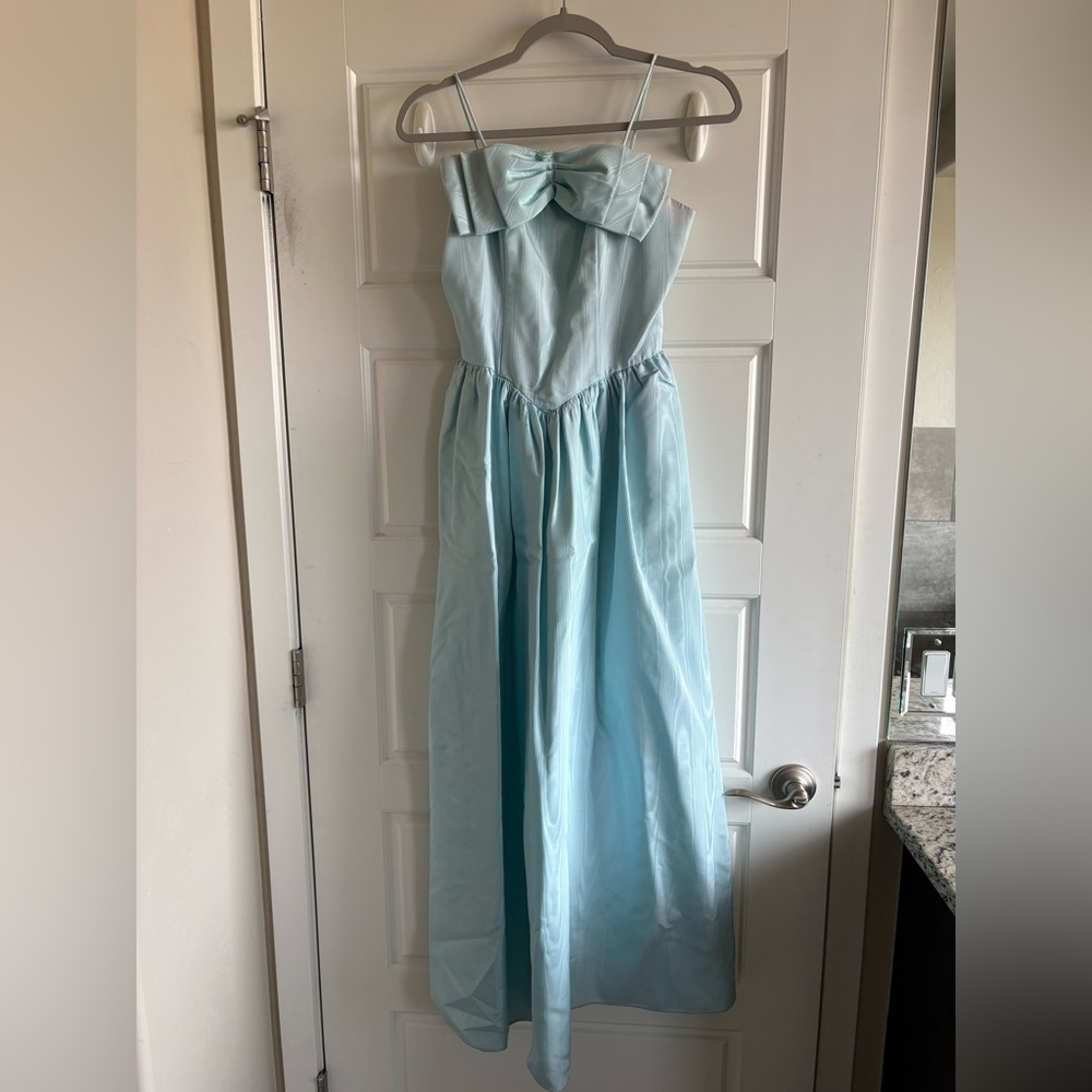 Vintage Light Blue Midi Dress